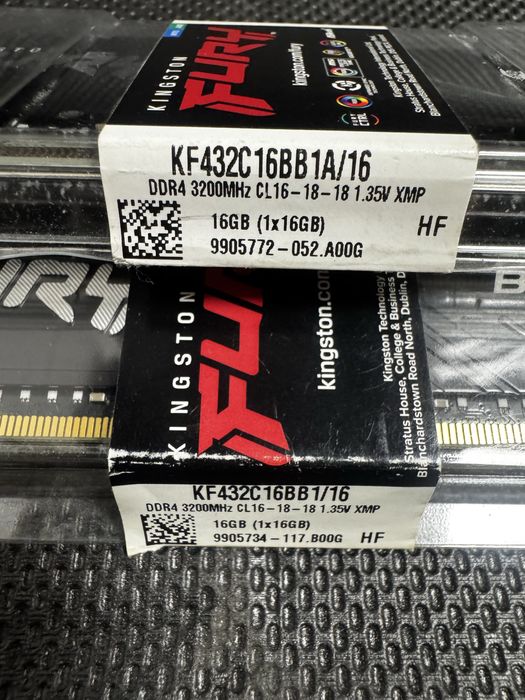 Memorii ram ddr4 3200 32gb kingstone  2x 16gb