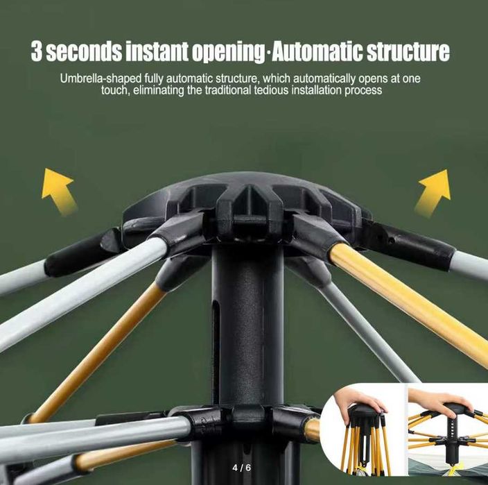 Палатка-2х2 метр 4 местный Автомат Доставка бесплатно