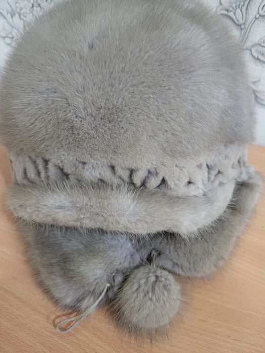 Шапка норковая ушанка