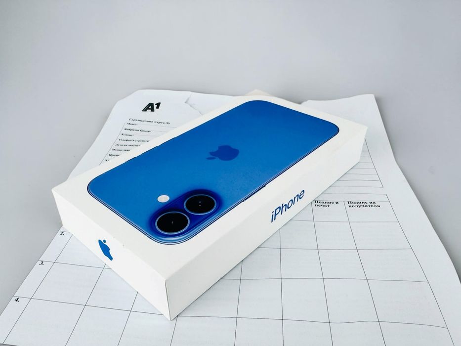 НОВ! Apple iPhone 16 128GB Ultramarine 2г. Гаранция!