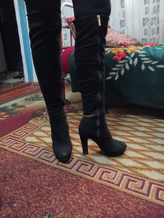 Женские сапоги каучук в хорошем состоянии