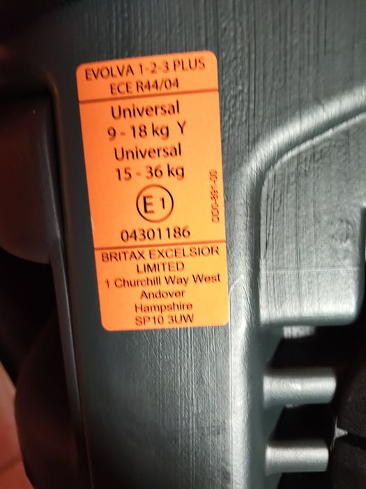 Детско столче за кола Britax Evolva 1-2-3 plus Англия