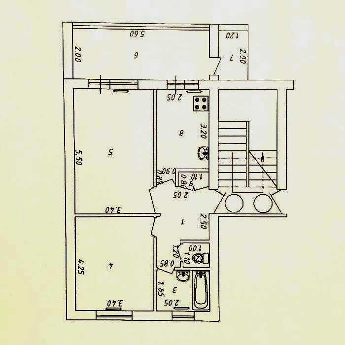 2 комн. 5/5 ул. Фитрата. 77-серия. 65м2. Сушилка. Ремонт. Мебель. Техн