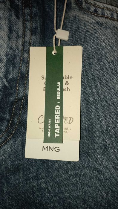 High waist Tapered Jeans Mango 32