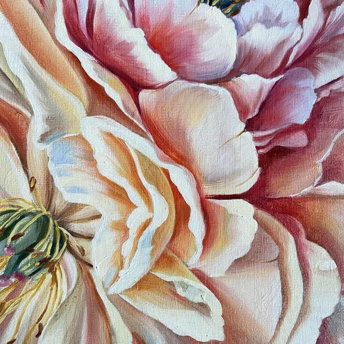 Картина маслом цветы