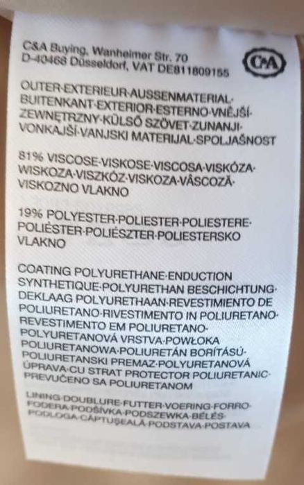 Geaca C&A fete/femei, marimea 152, noua