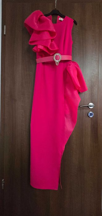 Rochie lunga de ocazie,roz, Anca's