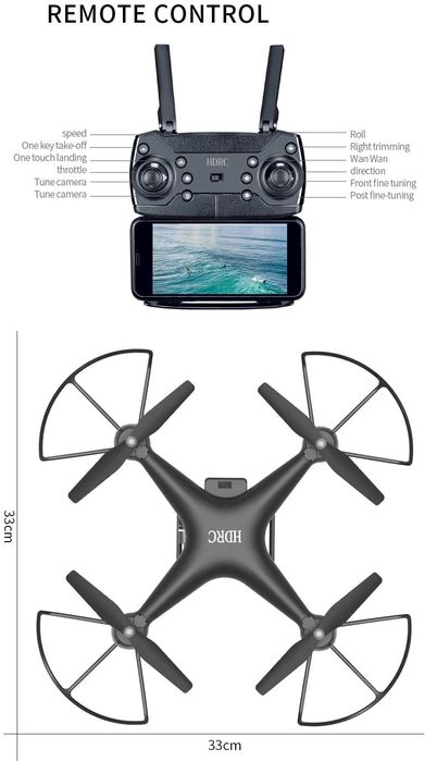 Drona Mare 42 cm Camera 4k, zbor 22-25 minute,Wi-Fi,FPV, PTZ camera