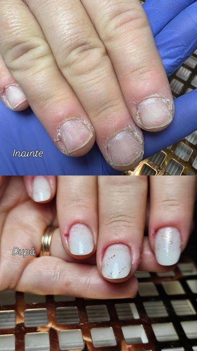 Manichiura construcție, întreținere cu gel sau semi