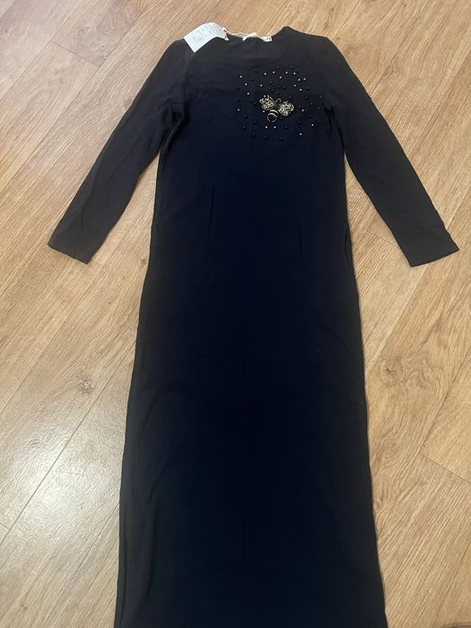 Платье длинное трикотажное