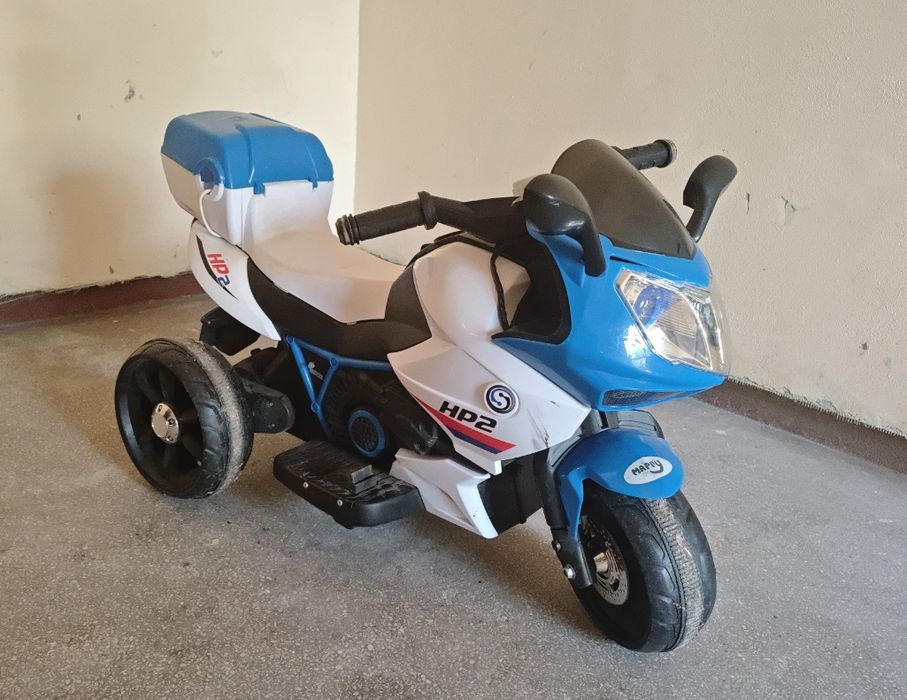 Motocicleta electrica pentru copii Alb/Albastru