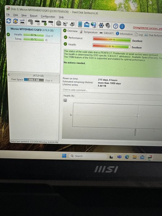 Laptop Gaming MSI , RTX 4050 , I5 12450h , DDR5