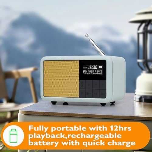 Ново малко DAB+ радио с Bluetooth и аларма – водоустойчиво, компактно