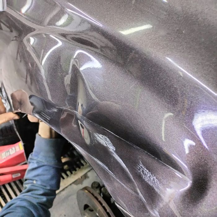 ПДР PDR ремонт вмятин без покраски выпрямление вмятин оклейкаковралана ...