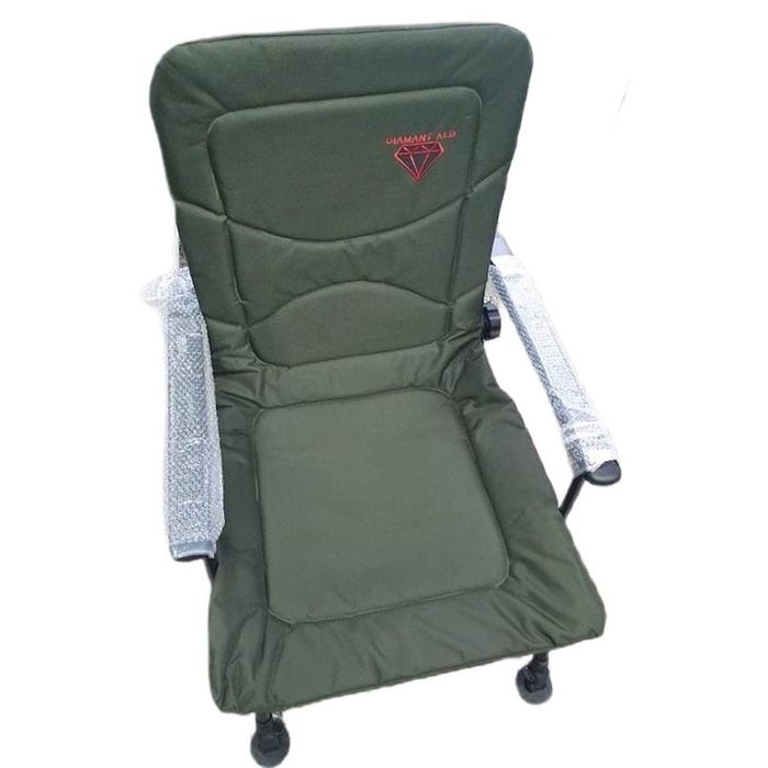 Scaun Pescuit (Camping) Cu Cotiere, Spatar, picioare reglabile, 140kg