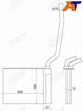 Радиатор отопителя салона Ford Focus