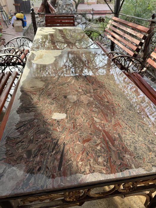 Кованные столы со стульями