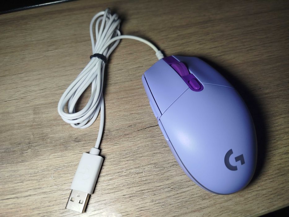 Мишка Logitech G102 Lightsync лилава