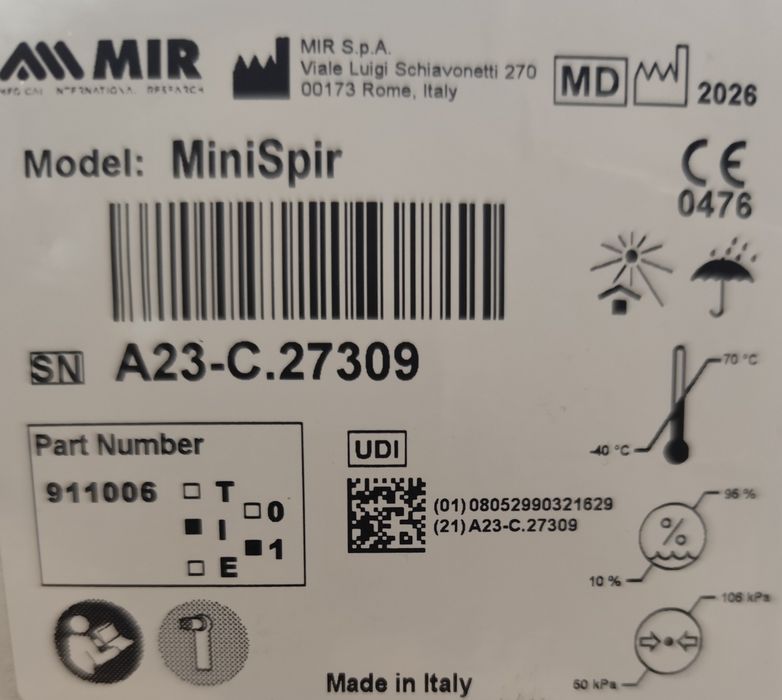 Spirometru MIR MiniSpir - 911006