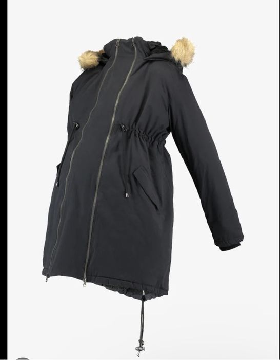 JoJo Maman Bébé 2 in 1 Преходна парка за бременни в черно