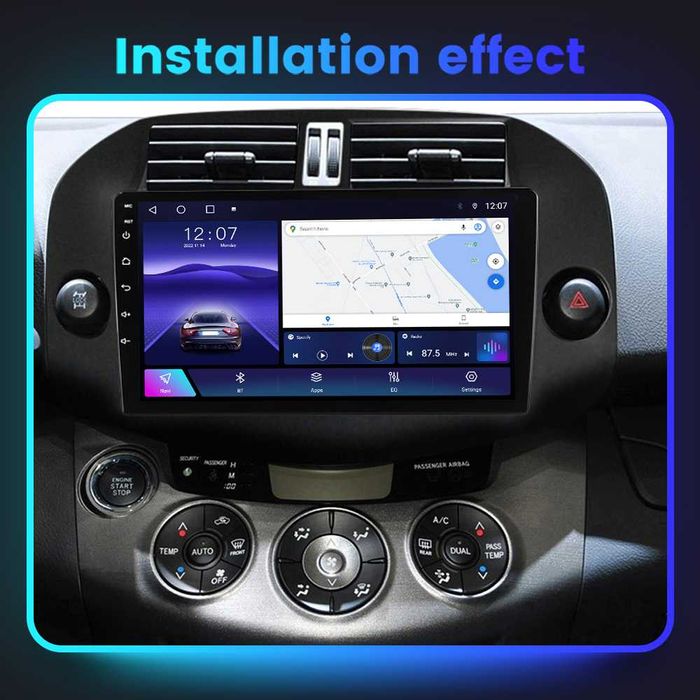 Navigatie Android 14 Toyota RAV 4 2005-2013 1/8 Gb Waze CarPlay CAMERA
