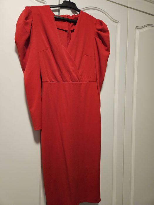 Rochie rosie elastica