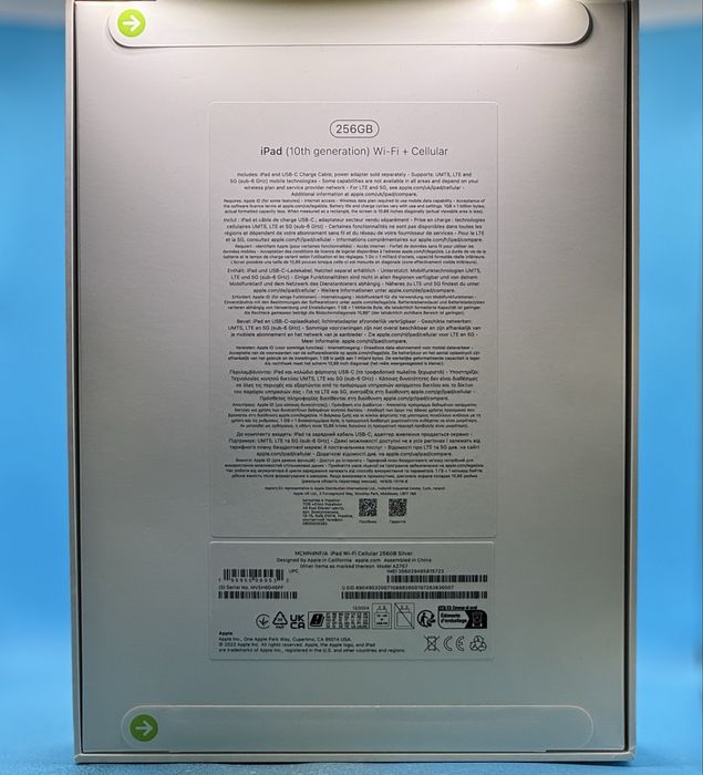 НОВ!!! Apple iPad 10 (2022), 10.9", 256GB, Cellular, Silver