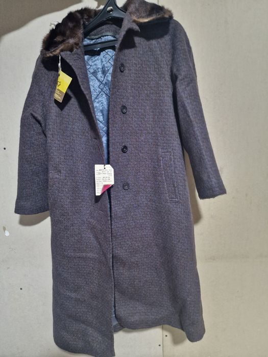 Зимнее пальто воротник норка