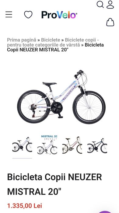 Bicleta copii de 20 Neuzer Mistral