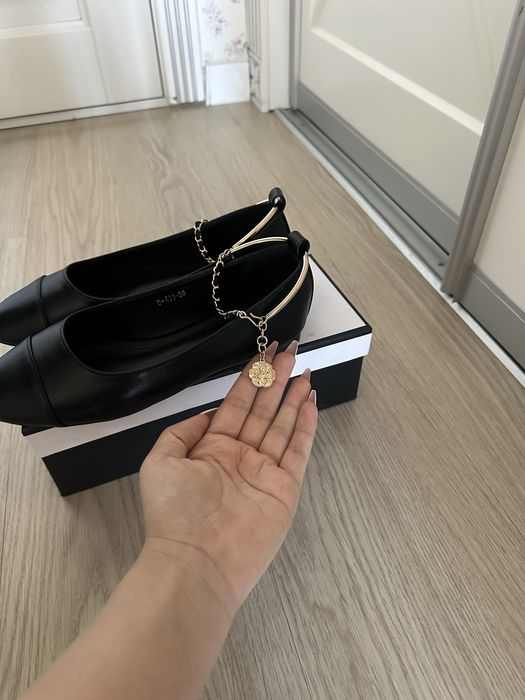Chanel балетка чёрный