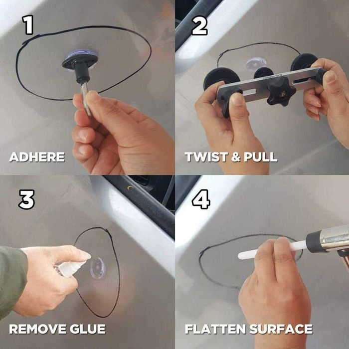 Ремонтен комплект за изправяне на вдлъбнатини по колата - Visbella