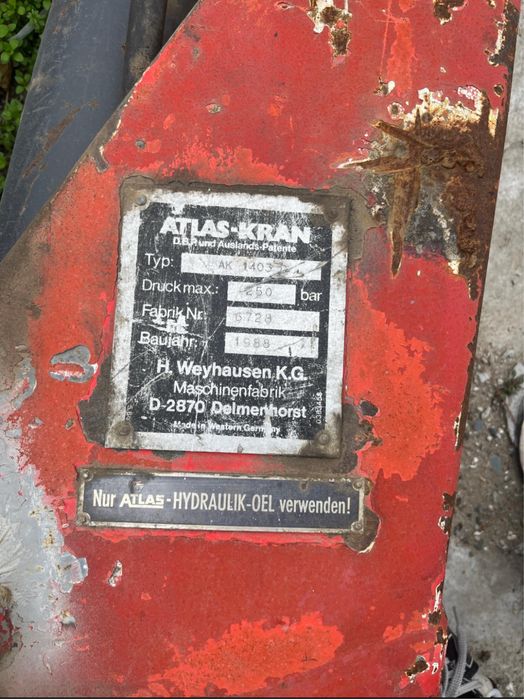 Macara auto atlas 3t 6,2m