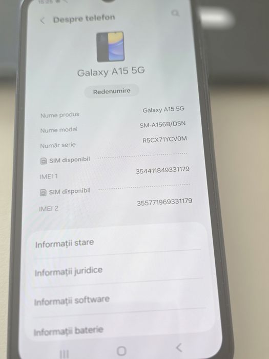 Telefon Samsung A15 5G, impecabil.