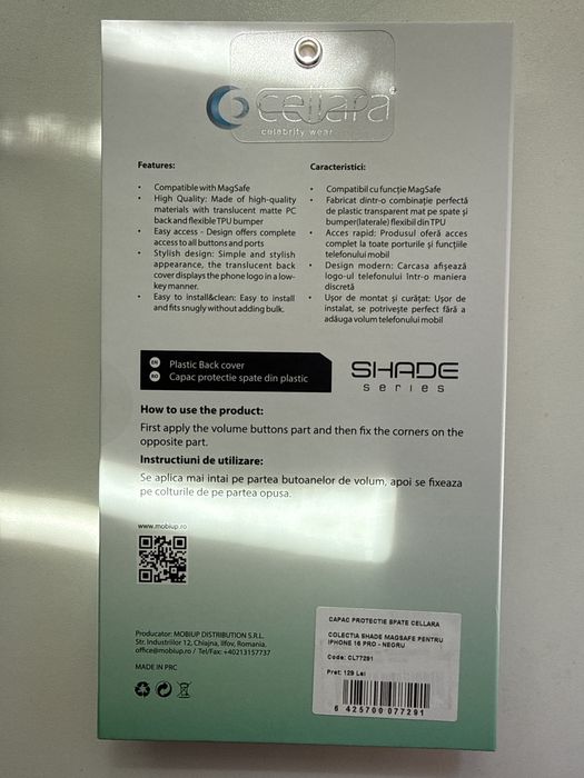 Husă telefon cellara iphohene 16 pro