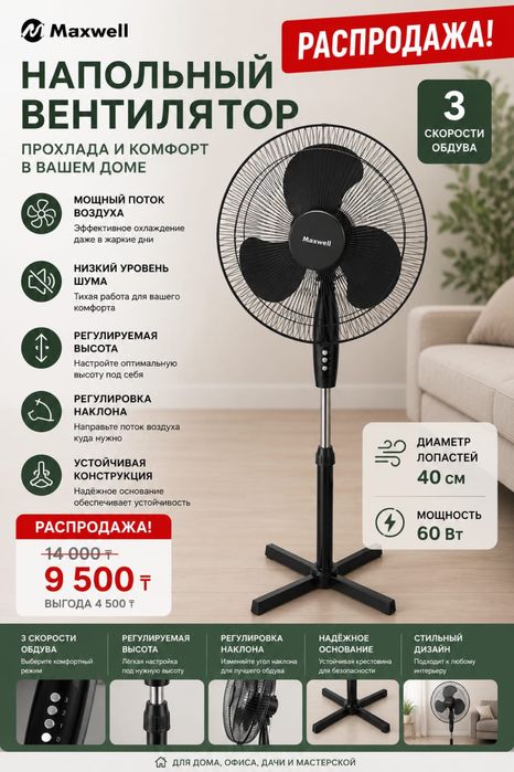 Вентиляторы. Расспродажа нового товара
