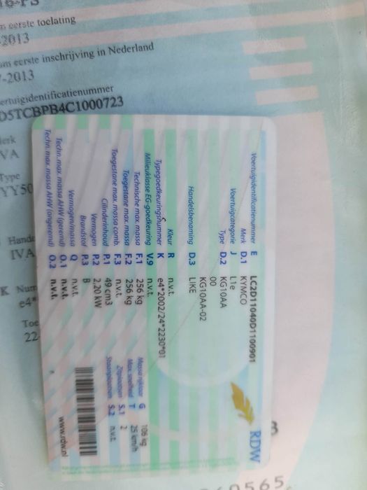 Vând kimco 49 cc fără permis