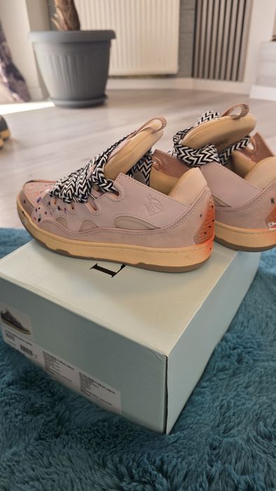 Vand lanvin alb 38 roz graffiti