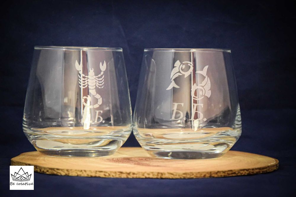 Персонализирана стъклена чаша за уиски