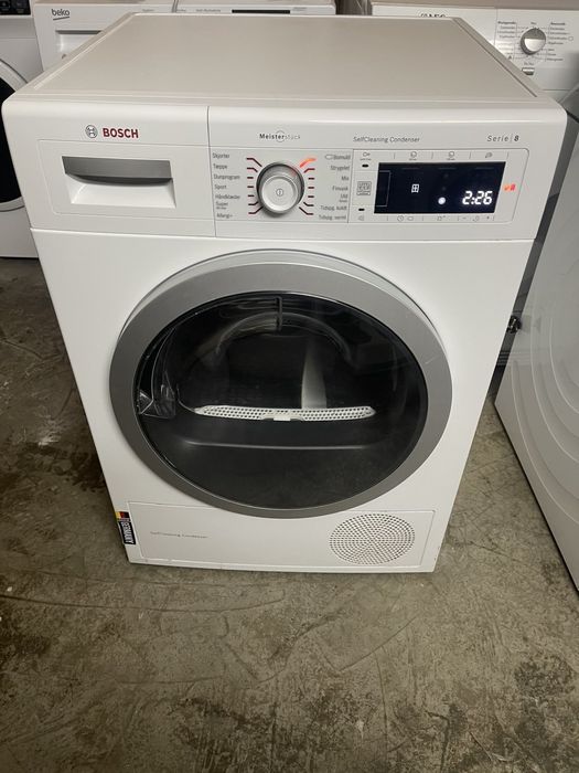 Сушилня BOSCH, Serie 8, 8 кг., термопомпа.  Инверторен мотор!