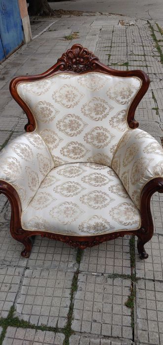 Винтидж Холова Гарнитура от масивно дърво