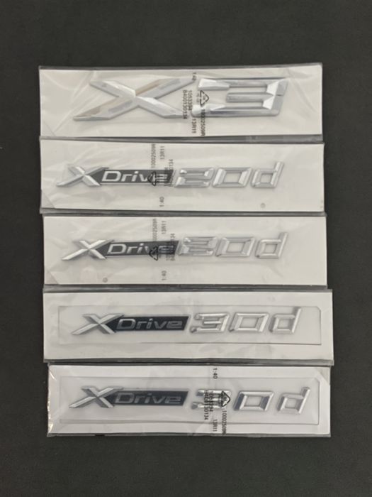 Stiker/Emblema/Logo Bmw X1 X3 X5 X6 Xdrive 20 23 25 30 40 50d