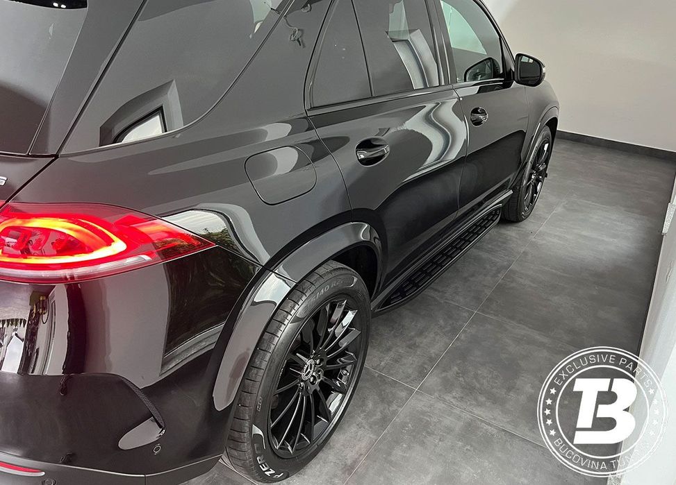 Praguri Aluminiu compatibile cu Mercedes GLE SUV W167 V167 Black