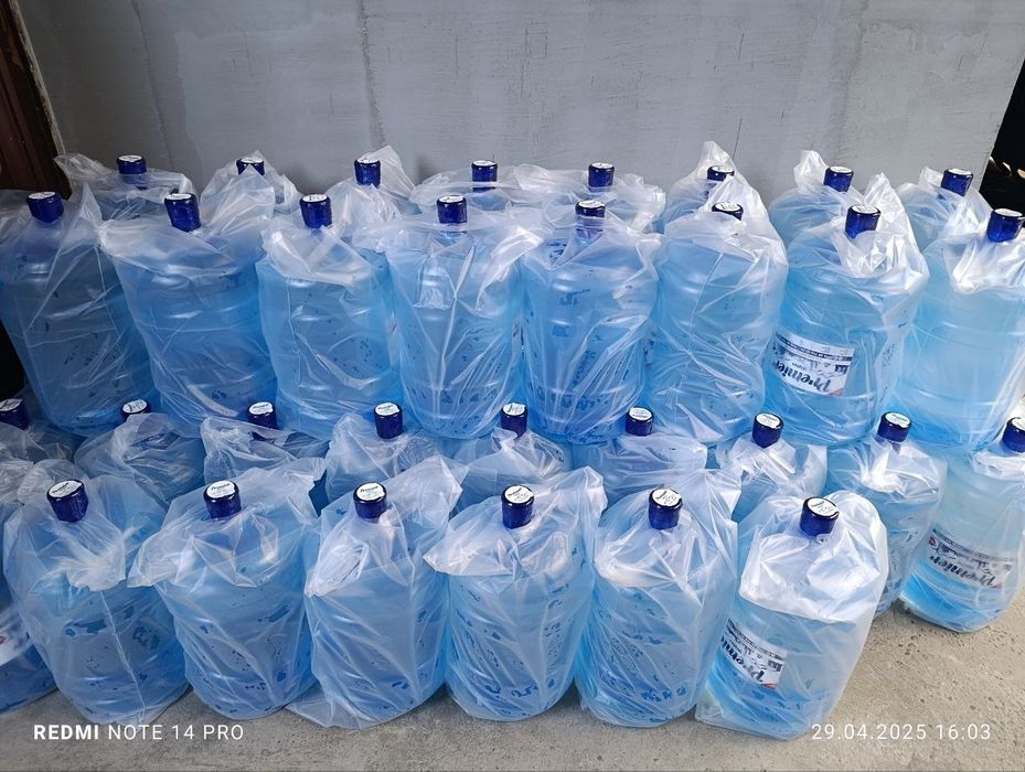 Suv 20L zam-zam qoshilgan ichimlik suvi,