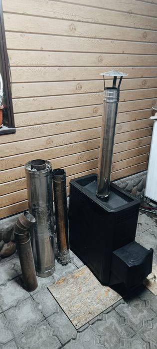 Продам печь для бани Б/У. 100 000 то комплект