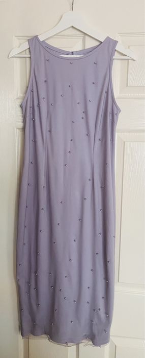 Вечернее коктельное платье из арабской ткани с жемчугом. Новое