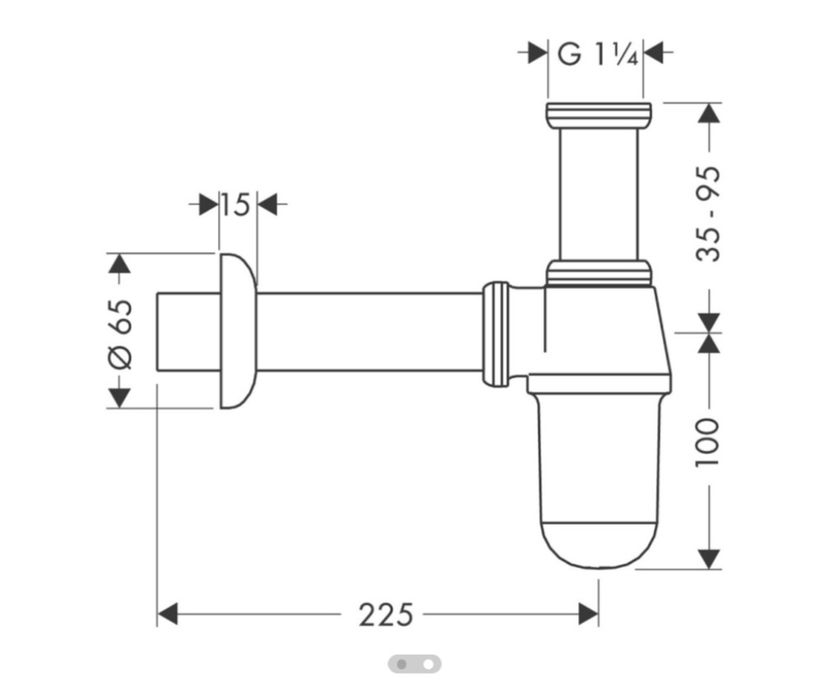 Ноый сифон Hansgrohe