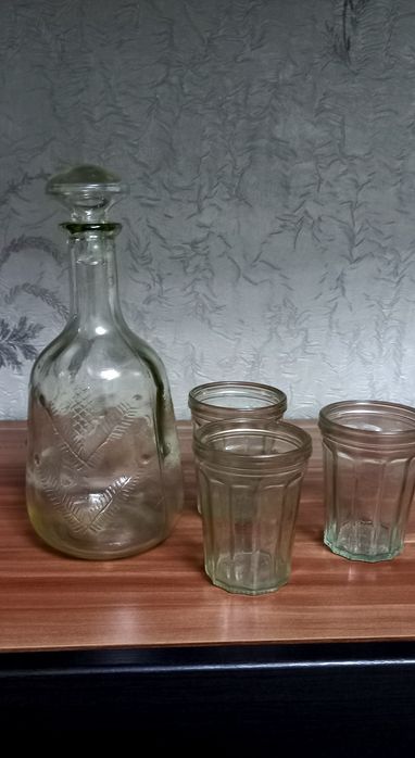 Рюмки 100гр, Графин советские
