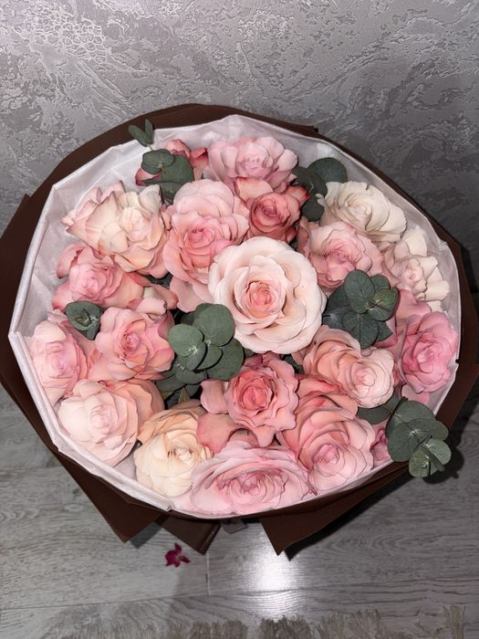 Букет из роз розовые