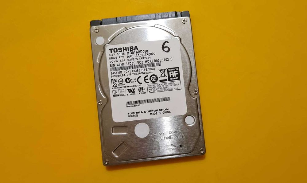 6.HDD Hard Disk Laptop Toshiba 500Gb 5400rpm 8MB SATA II