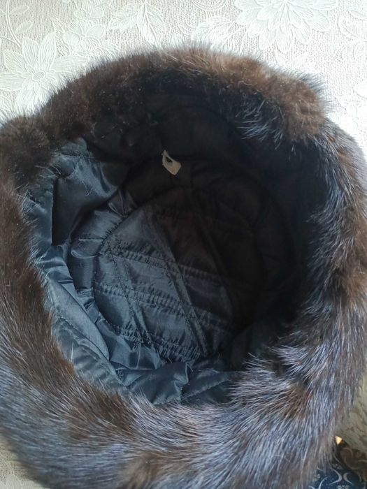 шапка норковая женская